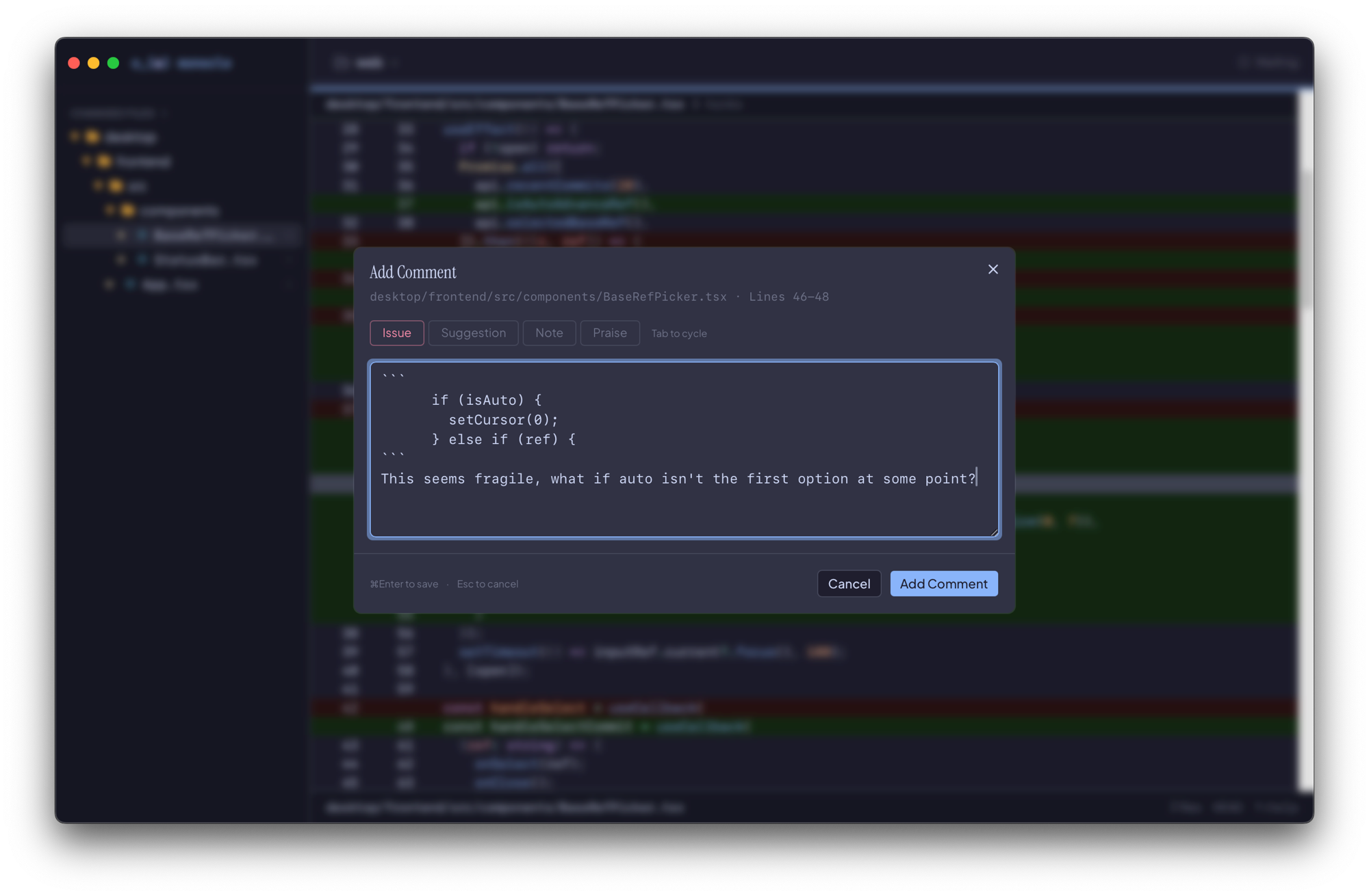 Monocle desktop app — code review